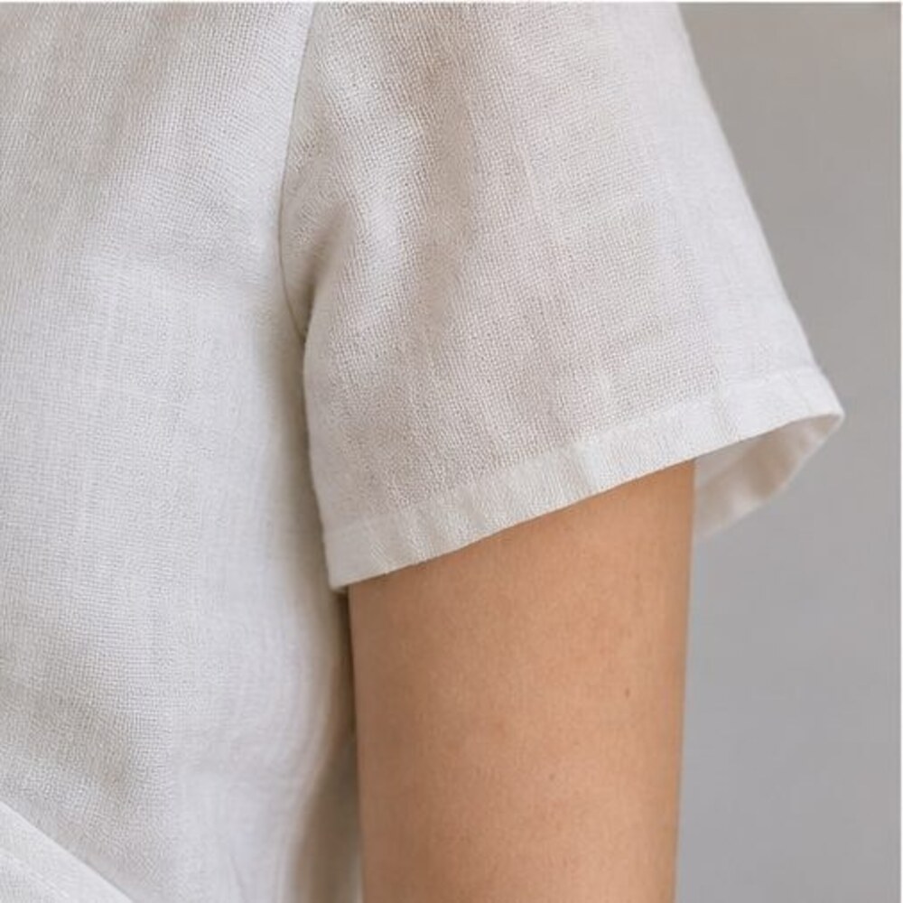 White Button Blouse - Picture 5 of 6